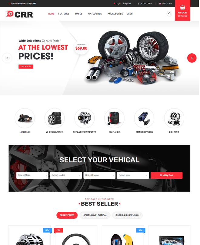 Auto Parts Ecommerce Development Solutions