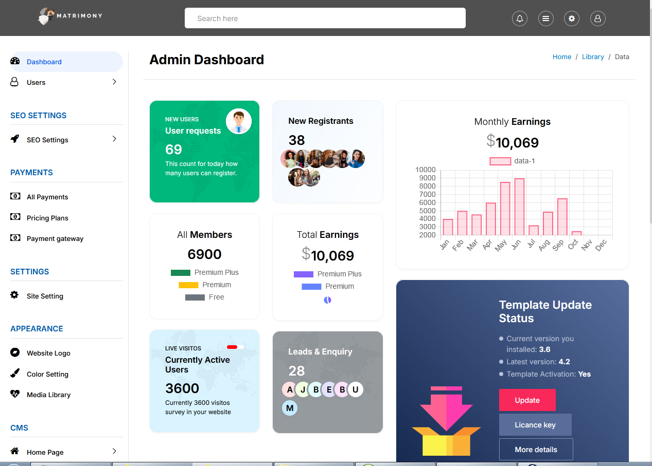 PHP MySQL AI matchmaking platform website development script | Custom matrimonial portal development company Solutions