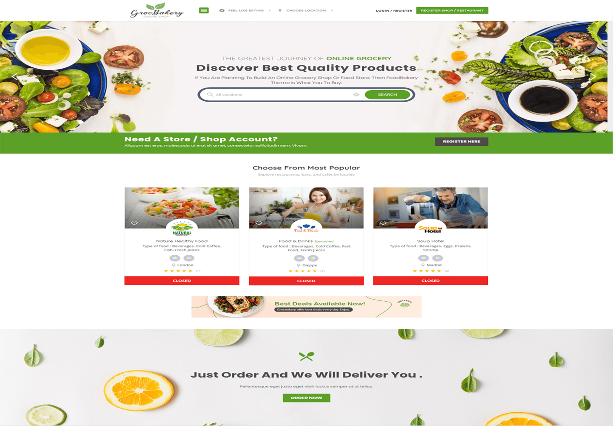 multiple restaurant portal development company India